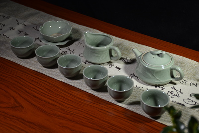 豆綠竹韻茶具套裝