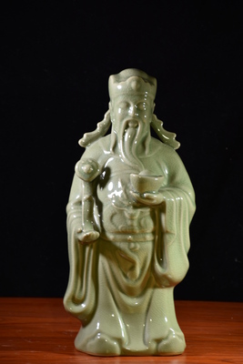 财神（高40厘米颜色豆绿）