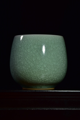 豆綠冰裂福緣杯（高7.5厘米直徑7.5厘米顏色冰裂豆綠容量200毫升） (36)