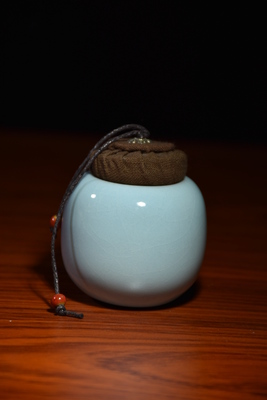 迷你茶葉罐（高7厘米寬6厘米顏色天青） (2)
