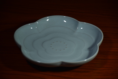 梅花茶盤（天青）