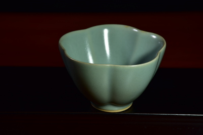 仿古釉梨花杯（高5厘米直徑8厘米顏色仿古豆綠容量100毫升） (14)