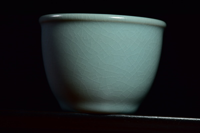 仿古缸杯支釘（高6.5厘米直徑8.5厘米顏色仿古天青容量200毫升）