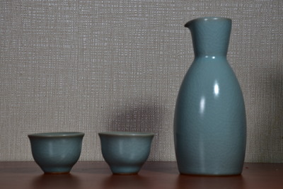 仿古酒束一壺二杯
