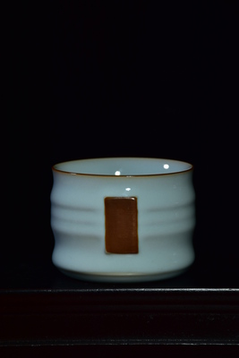 私人訂制姓氏竹節(jié)杯（高5厘米直徑6.5厘米顏色天青容量100毫升） (13)