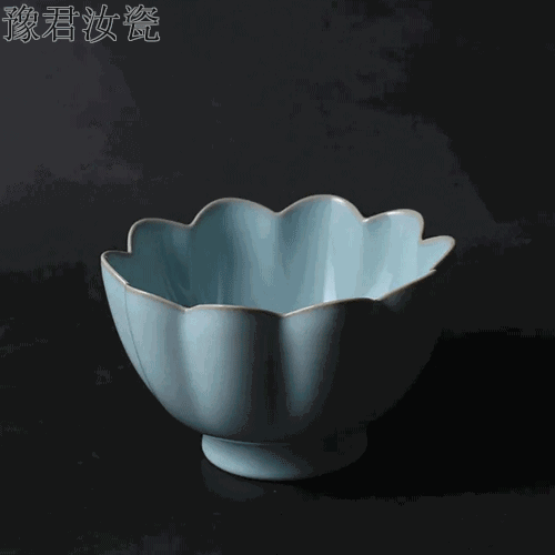 大號天青蓮花溫碗