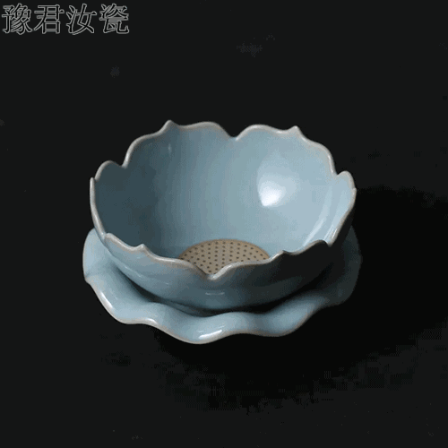 天青蓮花茶漏