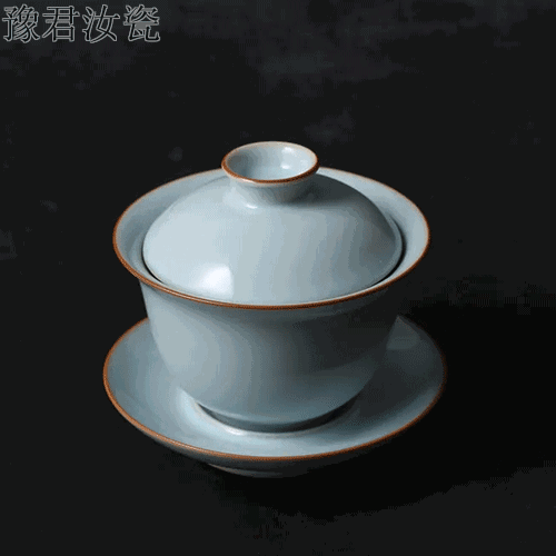 金線天青蓋碗